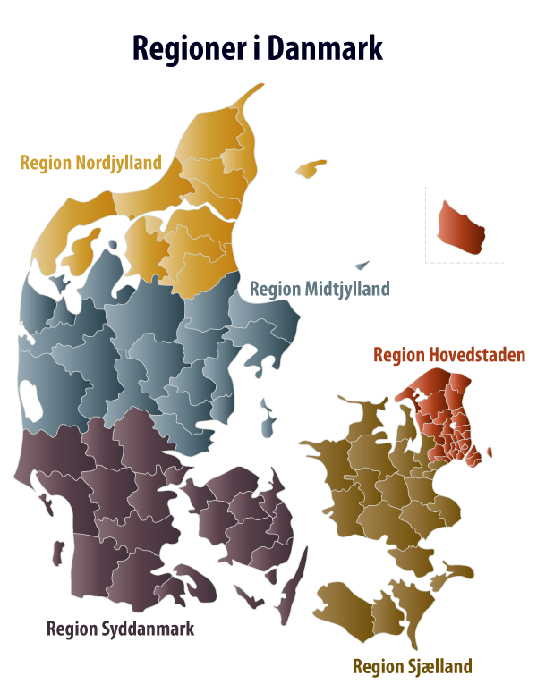 Kommune Og Regionskort Bitmedia 