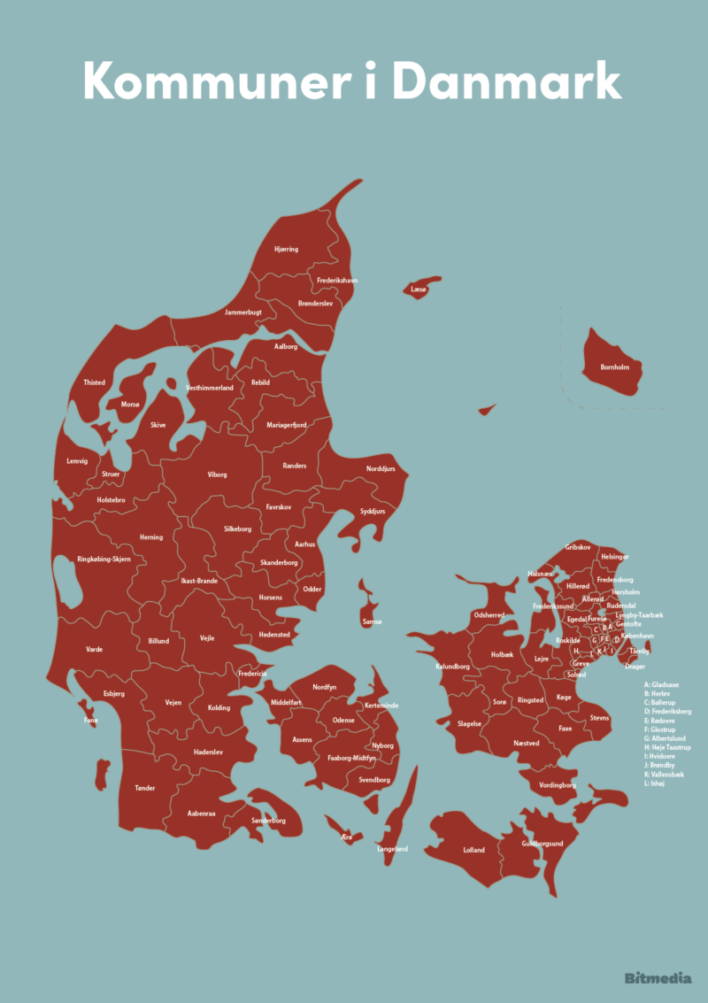 PDF med kommunekort hvor enkelt lag kan tændes og slukkes for synlighed